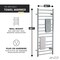 Anzzi Elgon 14Bar Stainless Steel Wall Mounted Towel Warmer Rack with Polished Chrome Finish TW-WM105CH - alternate 6